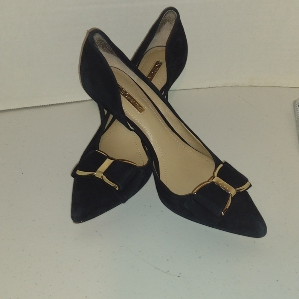 Classy black heel with bow and gold accents 6m bcbgeneration - Picture 10 of 11